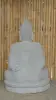 Product image 7 of the product “Seated Buddha with floral carving - Abhaya position. About 68cm length, 42cm width, 100cm height. Natural stone (river stone), stonemasonry ”